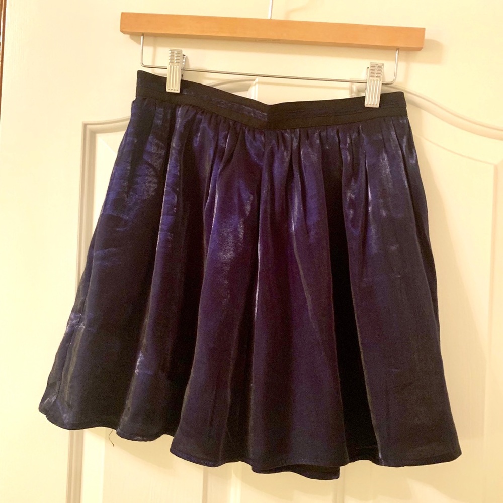 Forever 21 Navy Blue Shimmery Skirt